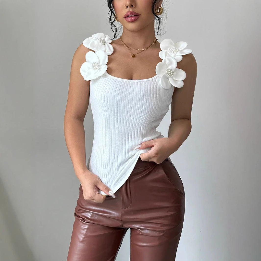 Eliana - Ärmelloses Top mit Blumenmuster