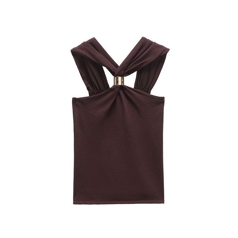 Lusaria - Elegantes Haltertop