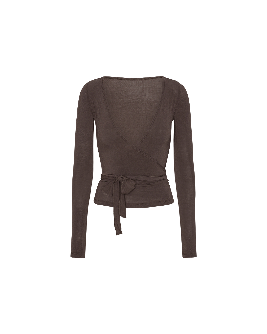 Wrap Bluse - Grau