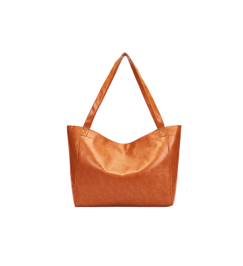 Aurelia – Vintage Red Leather Tote Bag